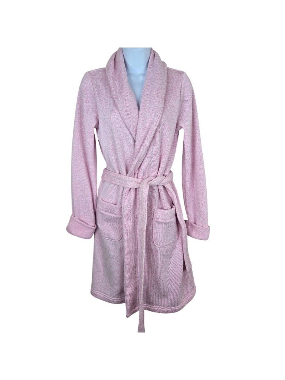 Victorias Secret Womens Size S Pink Belted Robe With Pockets